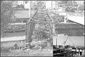 Derribo del antiguo puente ferroviario entre Barakaldo y Sestao.